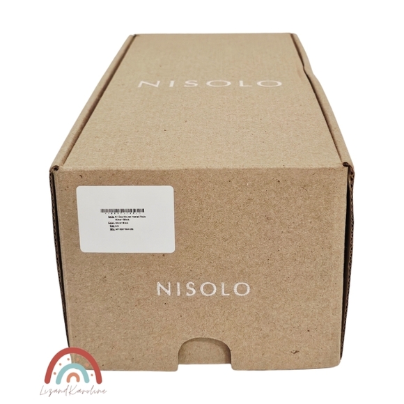 New! Nisolo All Day Woven Leather Heeled Mule - Picture 15 of 16